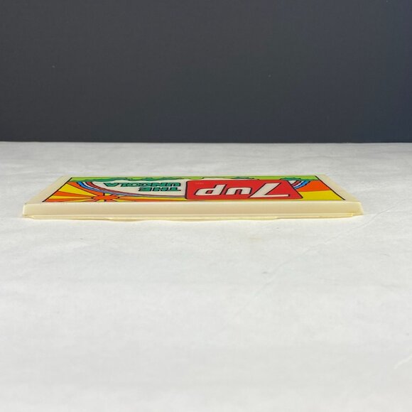 Vintage 7Up Peter Max Inspired Plastic Commercial Display Sign - Picture 5 of 13